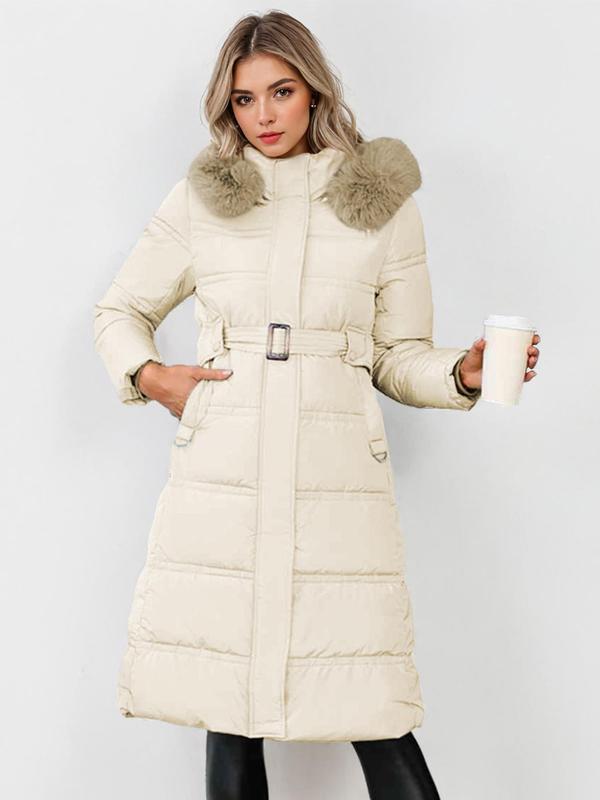 LEYLA™ - Stilvoller Plüschmantel mit Taillengürtel für Herbst und Winter