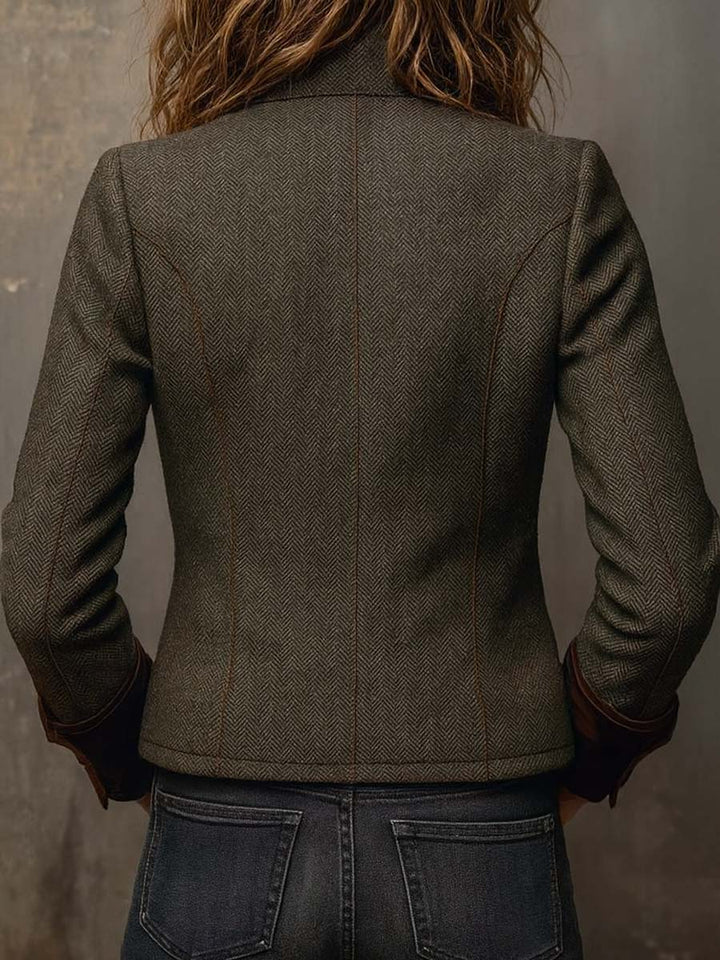Honorine | Vintage‑Blazer mit kontrastierendem Besatz