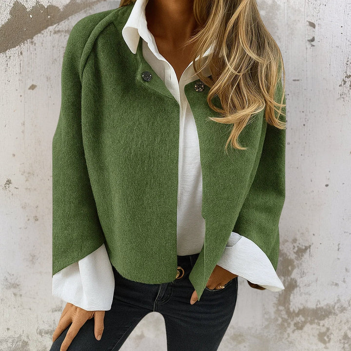 Clara – Stilvolle warme Cropped-Jacke