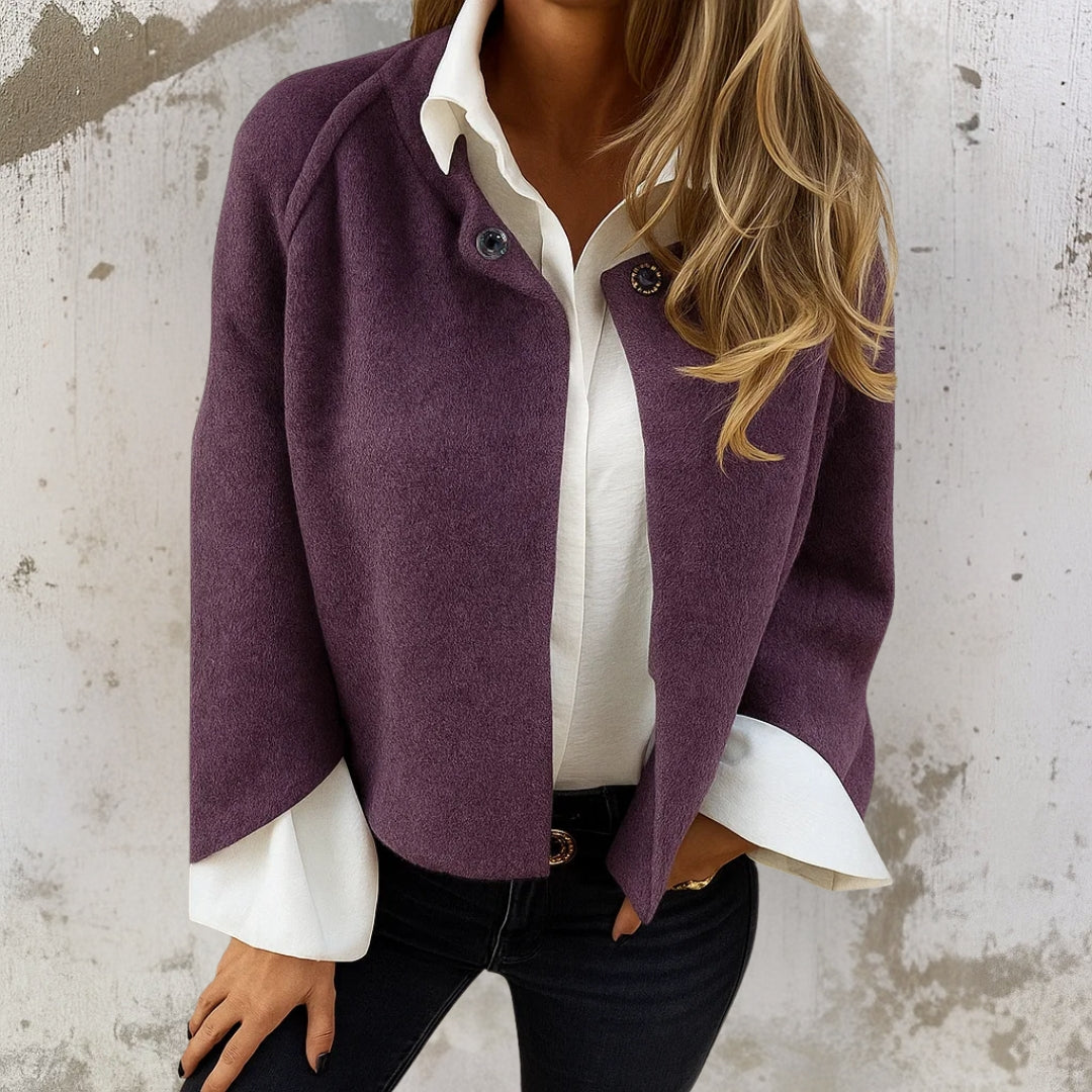Clara – Stilvolle warme Cropped-Jacke