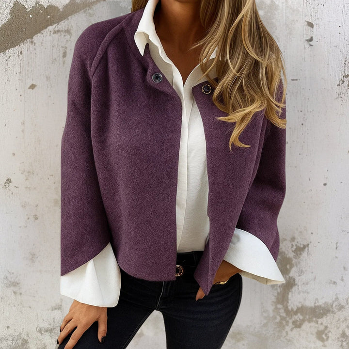 Clara – Stilvolle warme Cropped-Jacke
