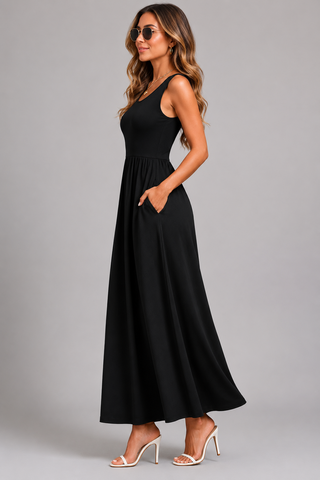 Franziska – Boho-Halterneck Midi-Kleid