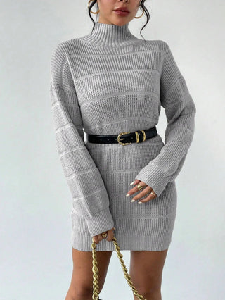 Rollkragen Minikleid