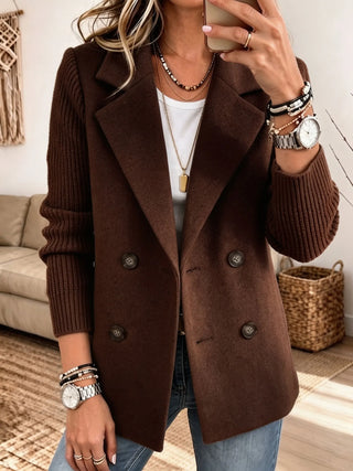Elegante Jacke mit Strickärmeln
