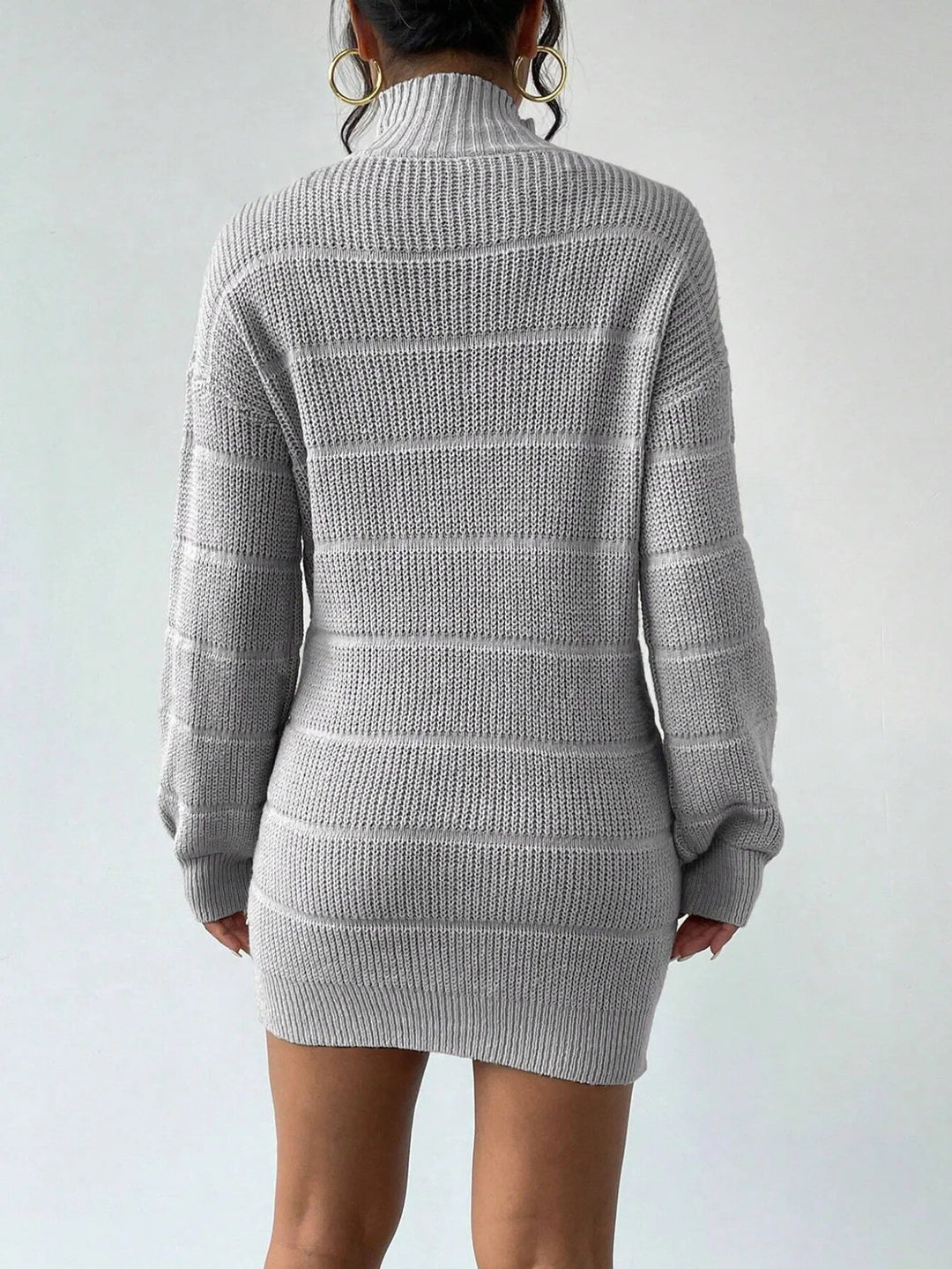 Rollkragen Minikleid