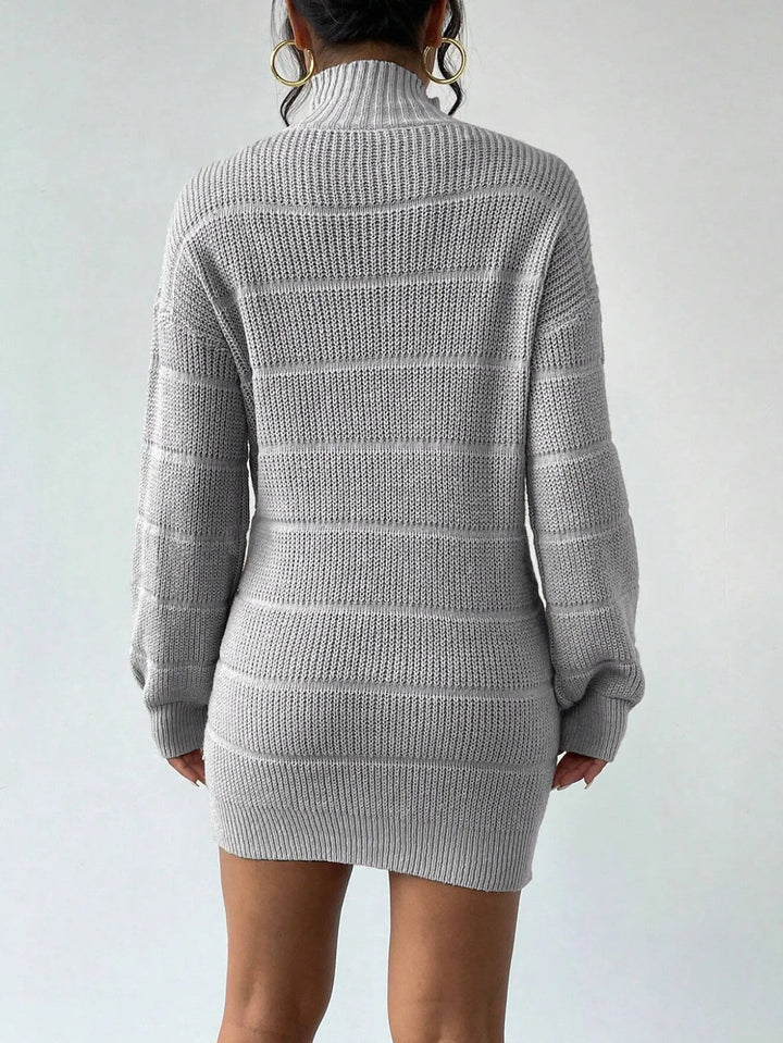 Rollkragen Minikleid