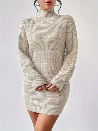 Rollkragen Minikleid