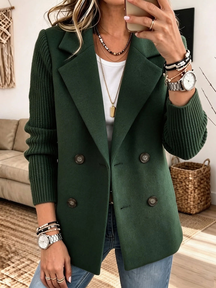 Elegante Jacke mit Strickärmeln