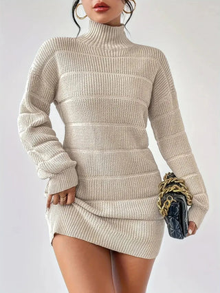 Rollkragen Minikleid