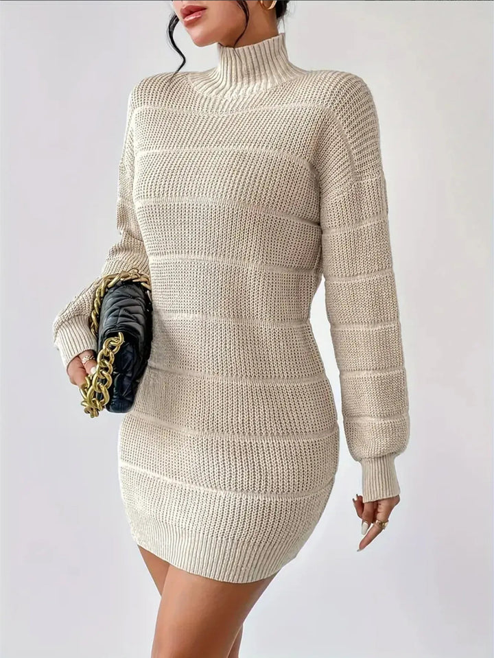 Rollkragen Minikleid