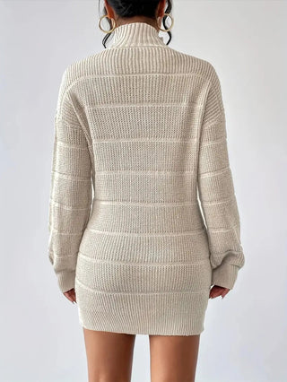 Rollkragen Minikleid