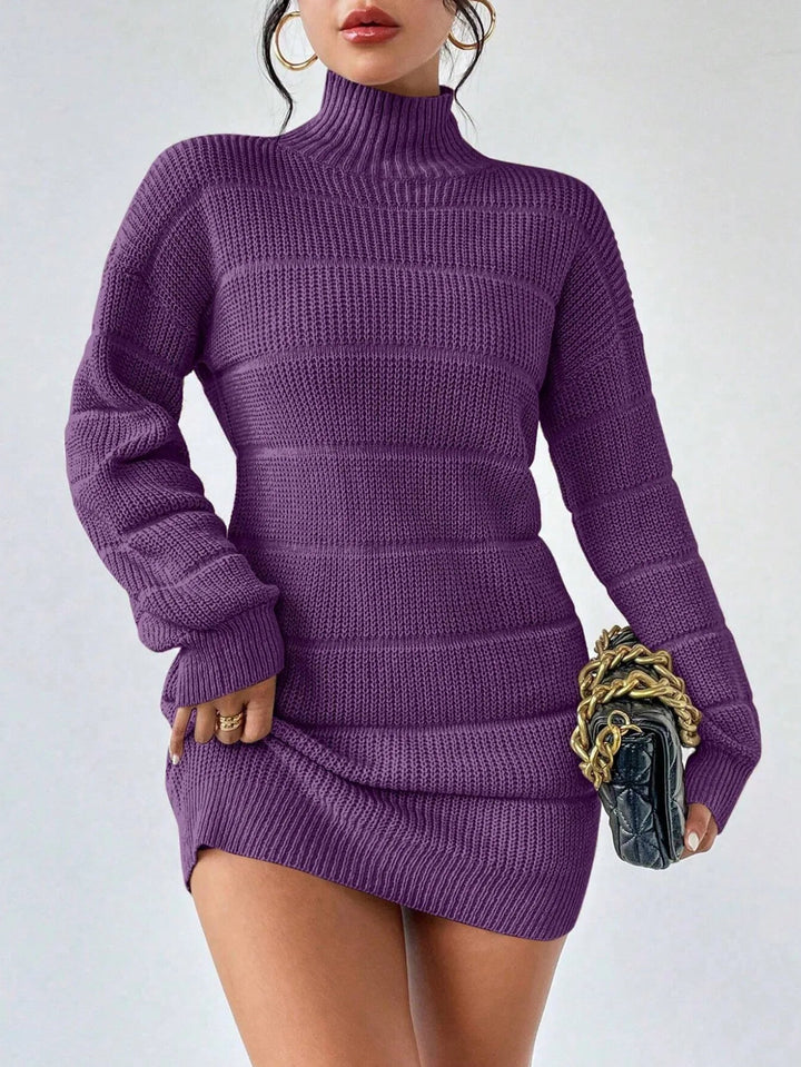 Rollkragen Minikleid