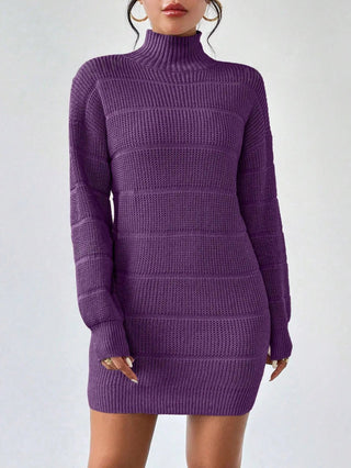 Rollkragen Minikleid