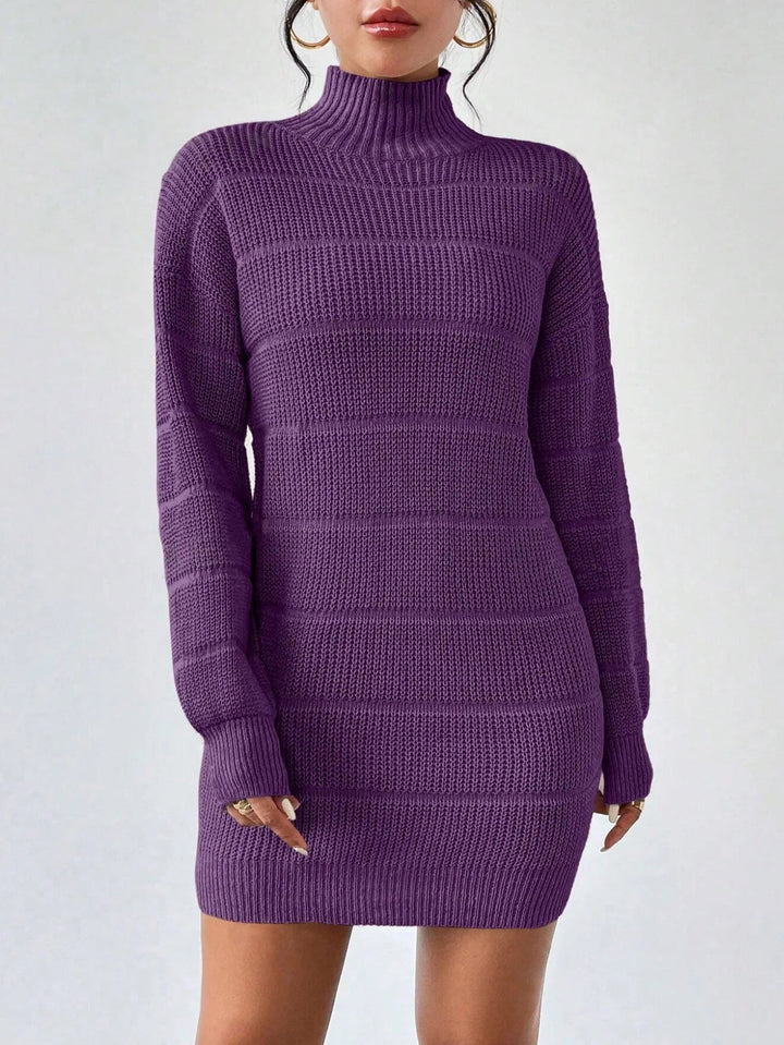 Rollkragen Minikleid