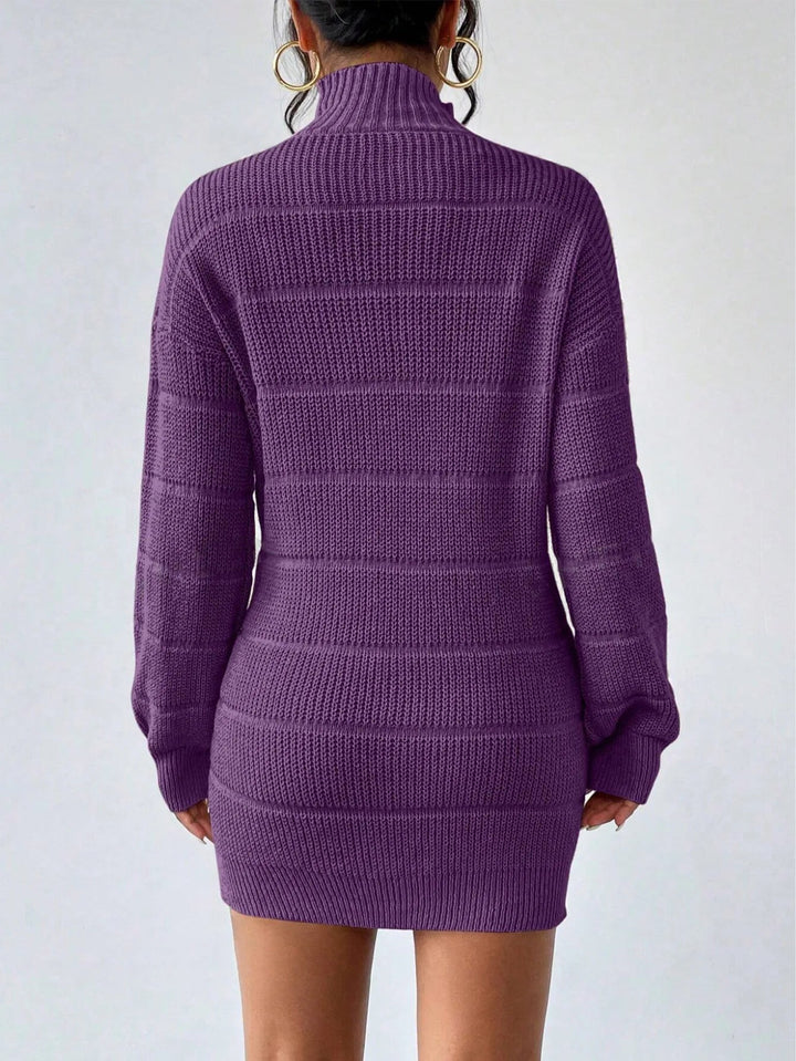 Rollkragen Minikleid