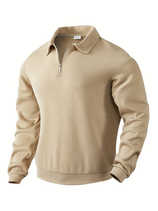 Didier – Vintage-Pullover mit Reißverschluss und geometrischem Design