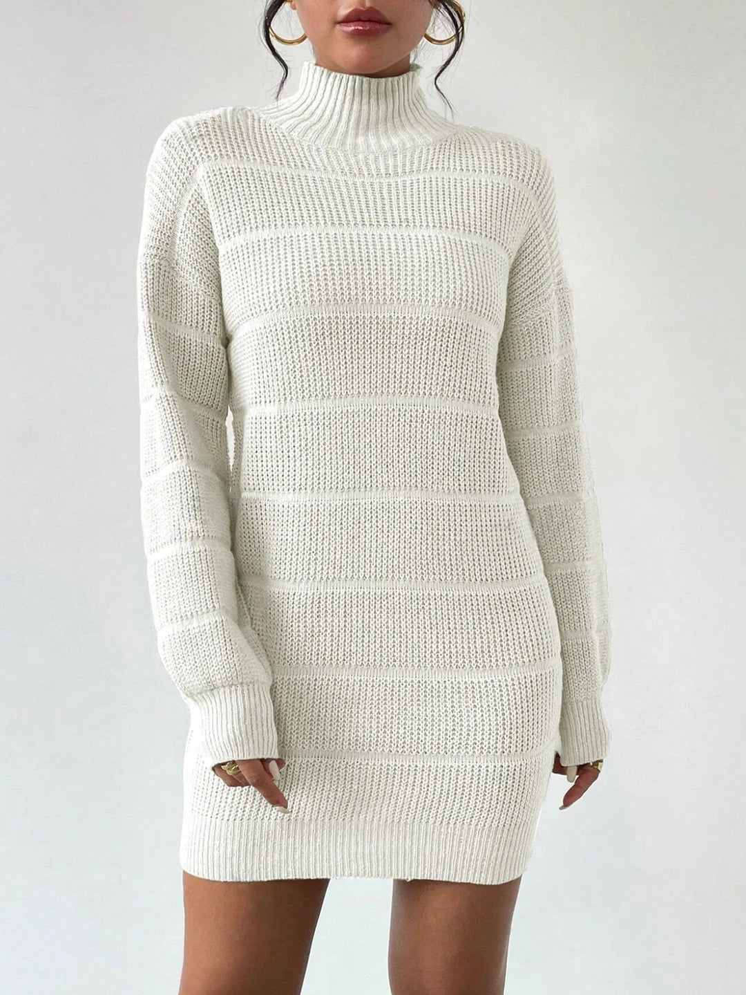Rollkragen Minikleid