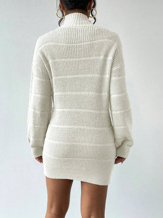 Rollkragen Minikleid