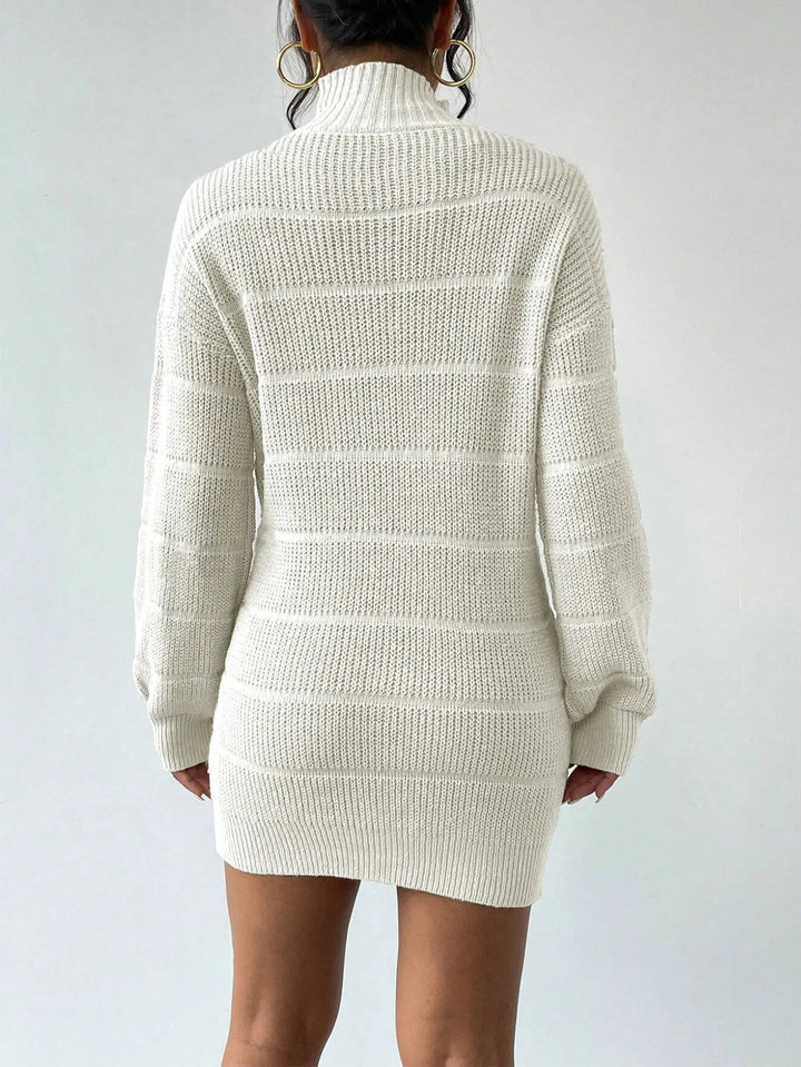 Rollkragen Minikleid