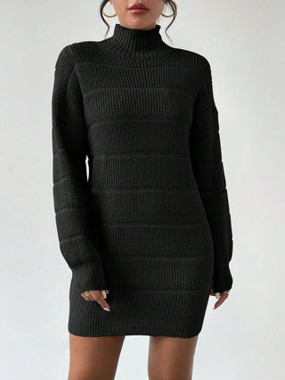 Rollkragen Minikleid