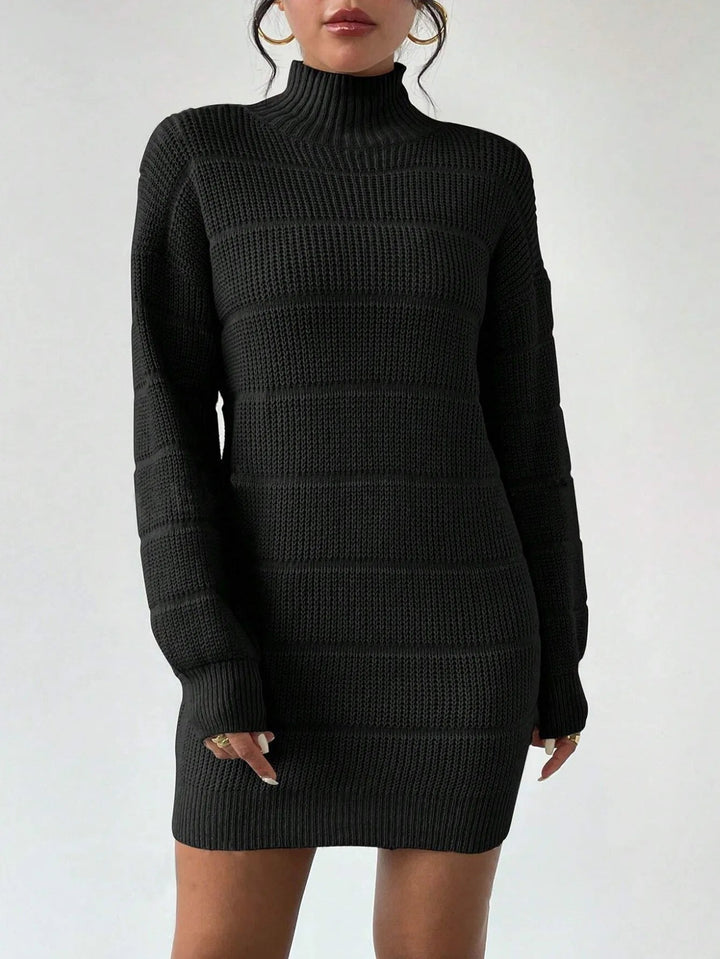 Rollkragen Minikleid