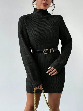 Rollkragen Minikleid