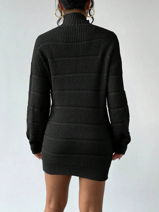 Rollkragen Minikleid