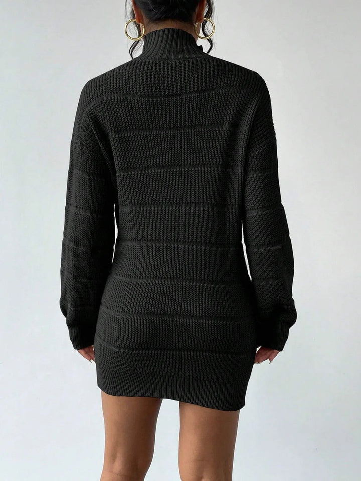 Rollkragen Minikleid