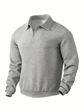 Didier – Vintage-Pullover mit Reißverschluss und geometrischem Design
