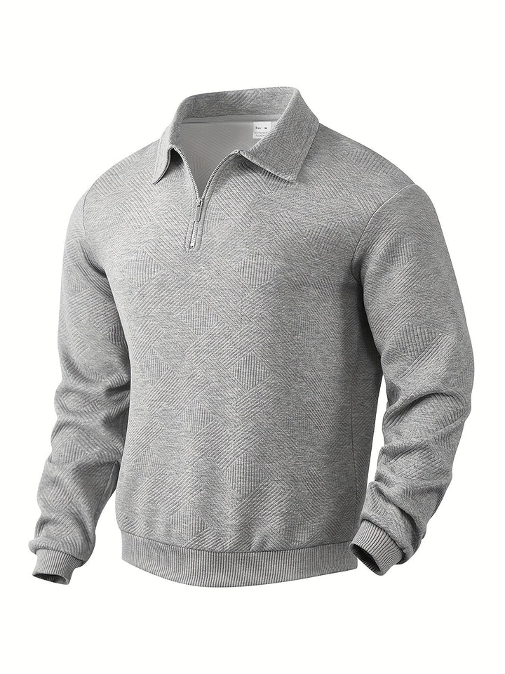 Didier – Vintage-Pullover mit Reißverschluss und geometrischem Design