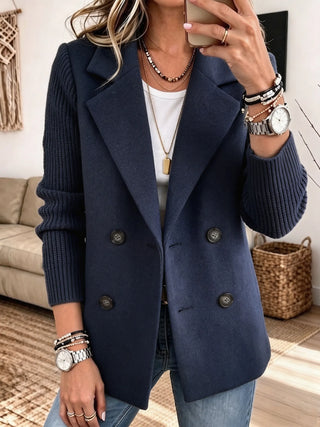 Elegante Jacke mit Strickärmeln