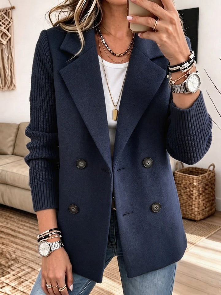 Elegante Jacke mit Strickärmeln