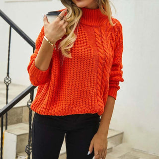 Lässiger Pullover Mit Zopfmuster
