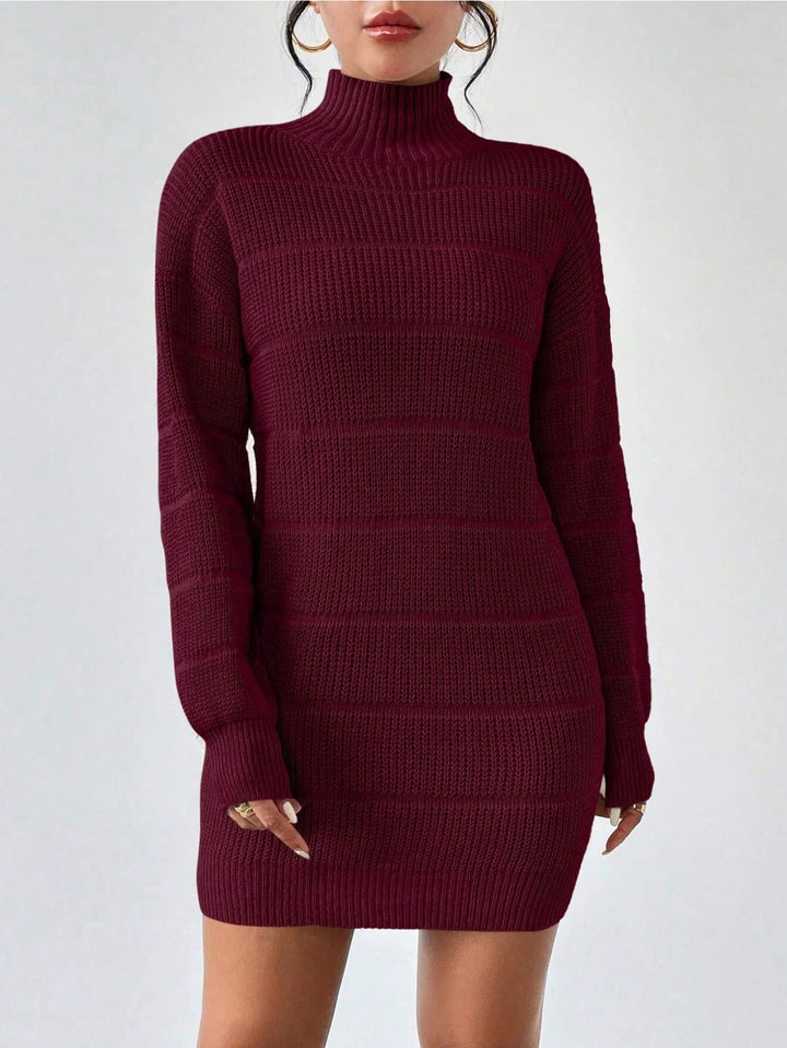 Rollkragen Minikleid