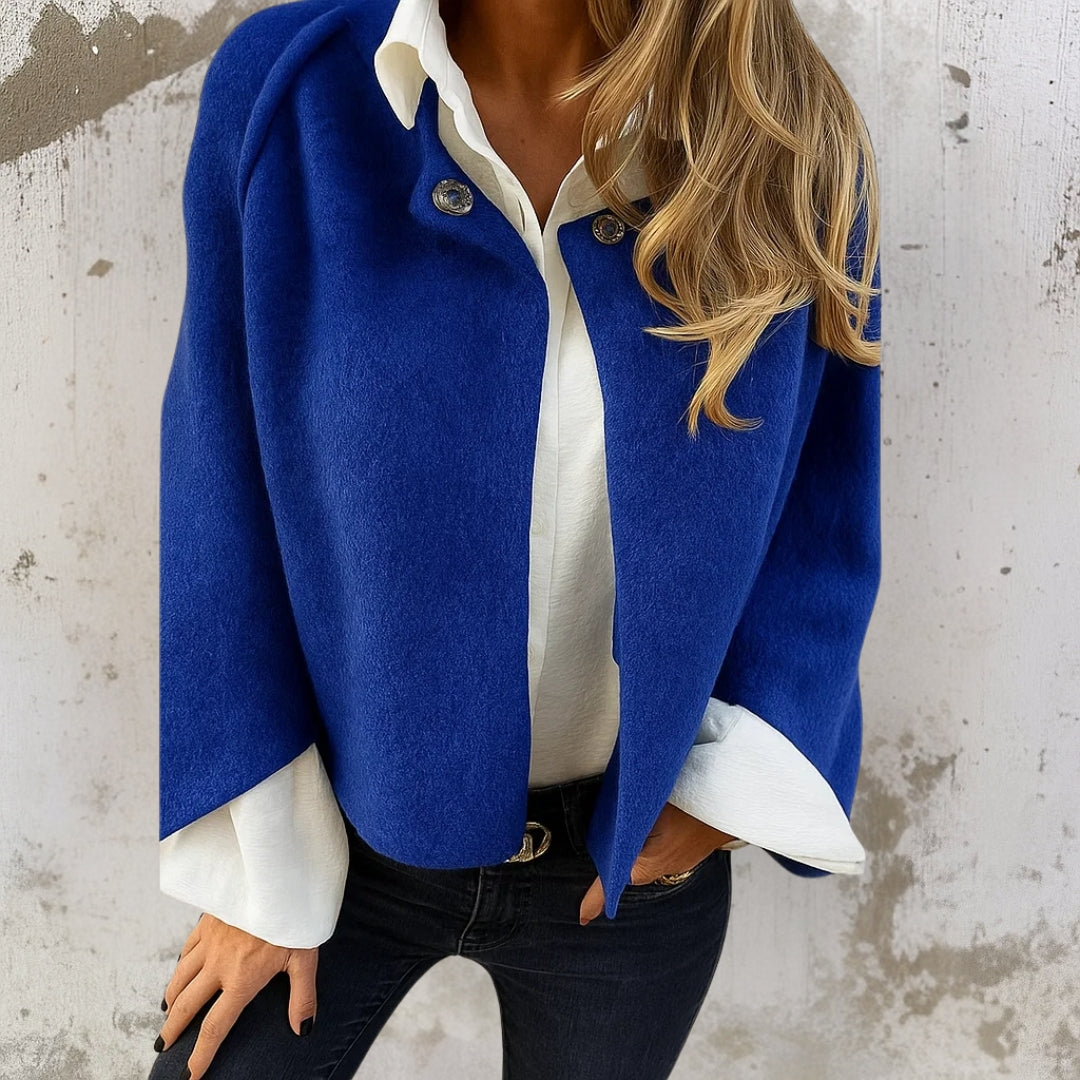 Clara – Stilvolle warme Cropped-Jacke