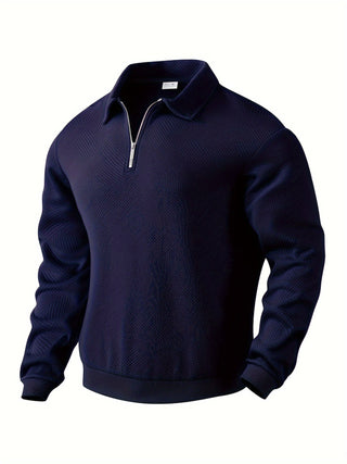 Didier – Vintage-Pullover mit Reißverschluss und geometrischem Design