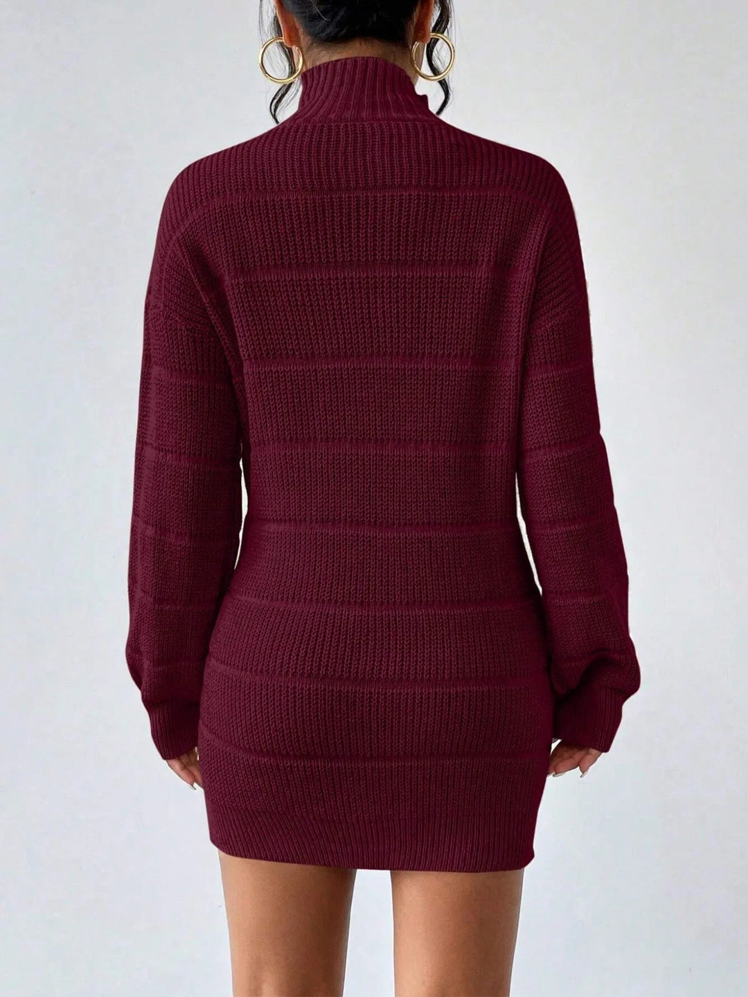 Rollkragen Minikleid