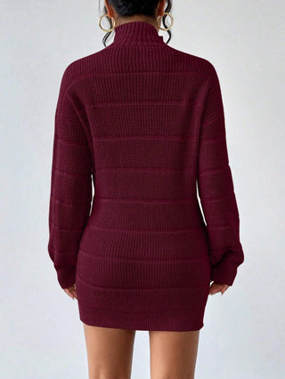 Rollkragen Minikleid