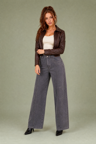 Weite Cargo-Hose mit mittelhoher Taille