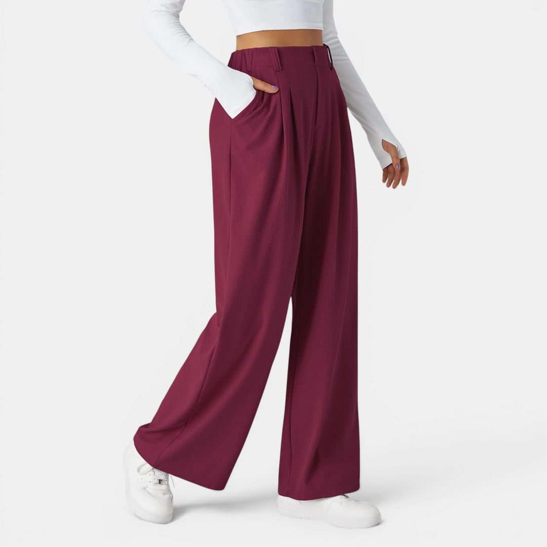 JUNOT™ – Lässige High-Waist-Hose mit weitem Bein