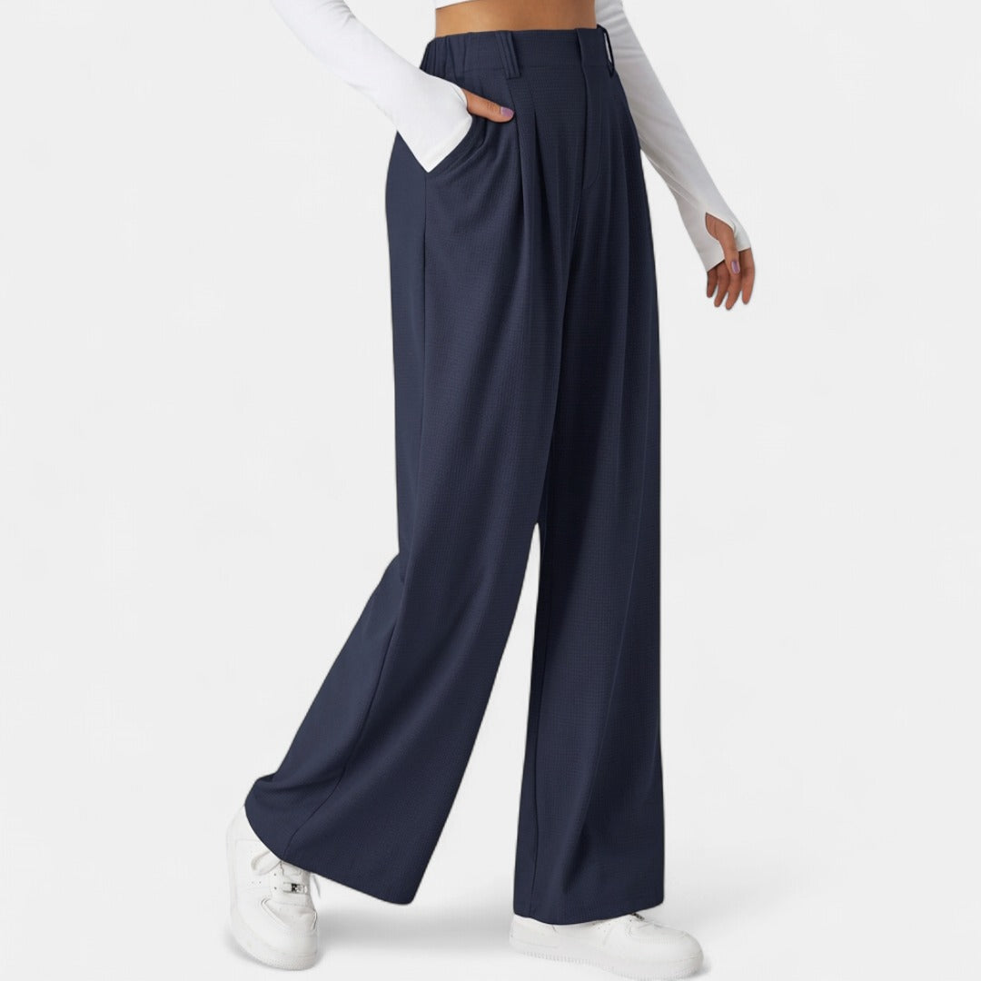 JUNOT™ – Lässige High-Waist-Hose mit weitem Bein