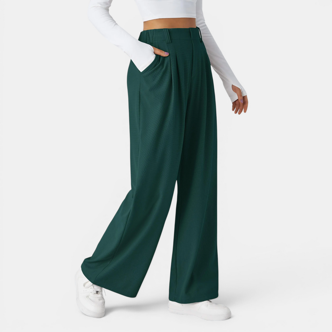 JUNOT™ – Lässige High-Waist-Hose mit weitem Bein
