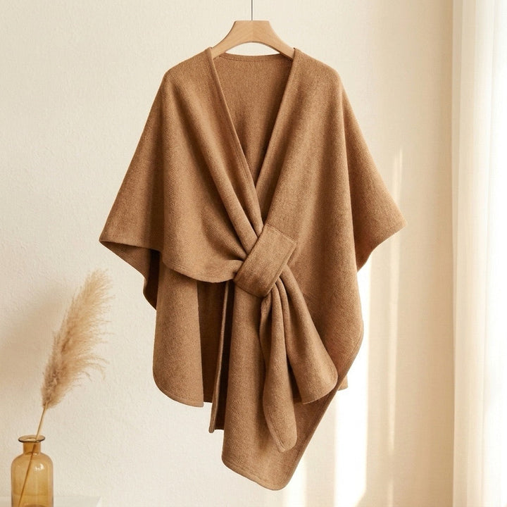 Langer Poncho Schal