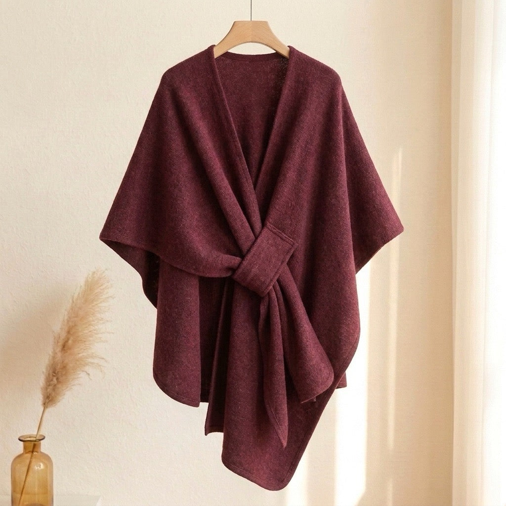 Langer Poncho Schal