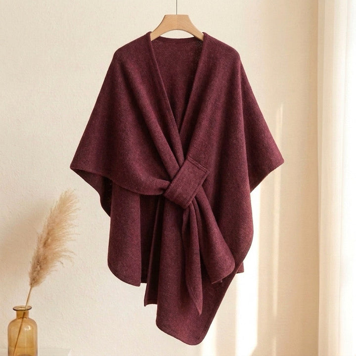 Langer Poncho Schal