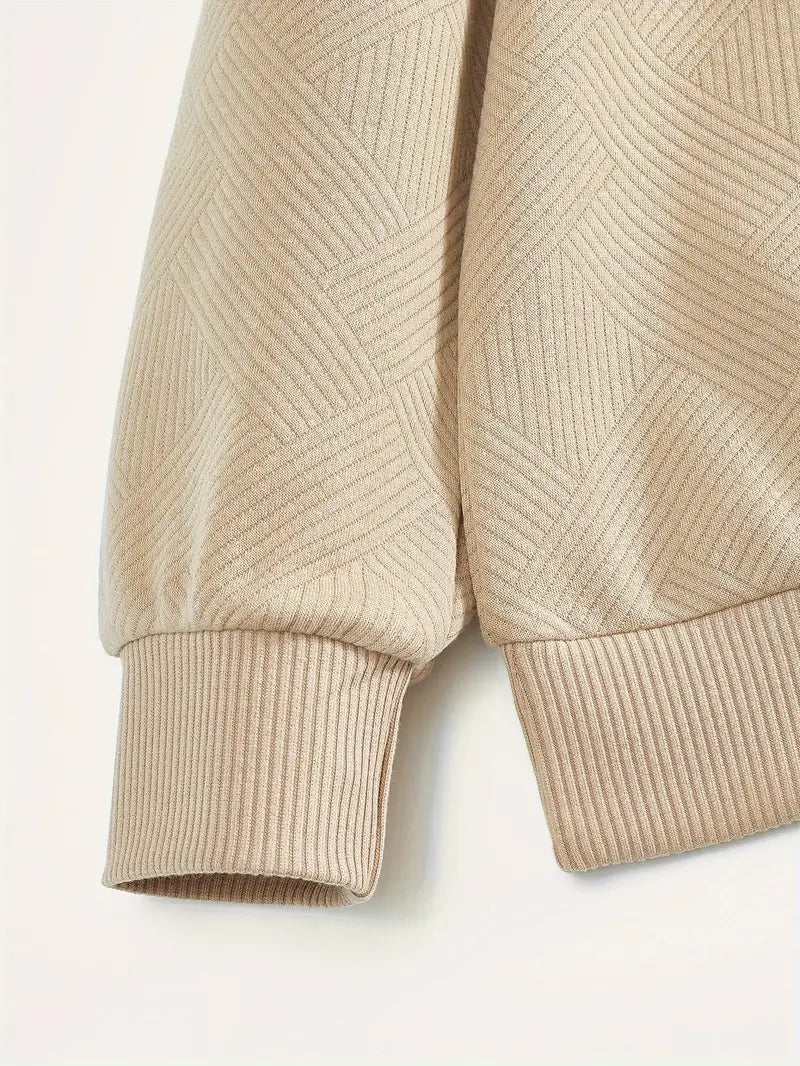 Didier – Vintage-Pullover mit Reißverschluss und geometrischem Design