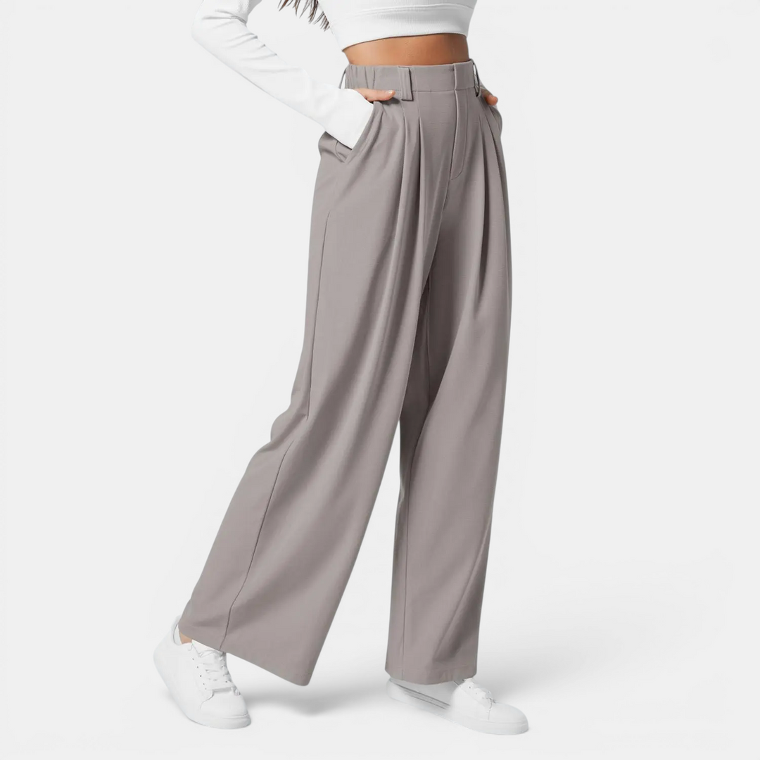 JUNOT™ – Lässige High-Waist-Hose mit weitem Bein