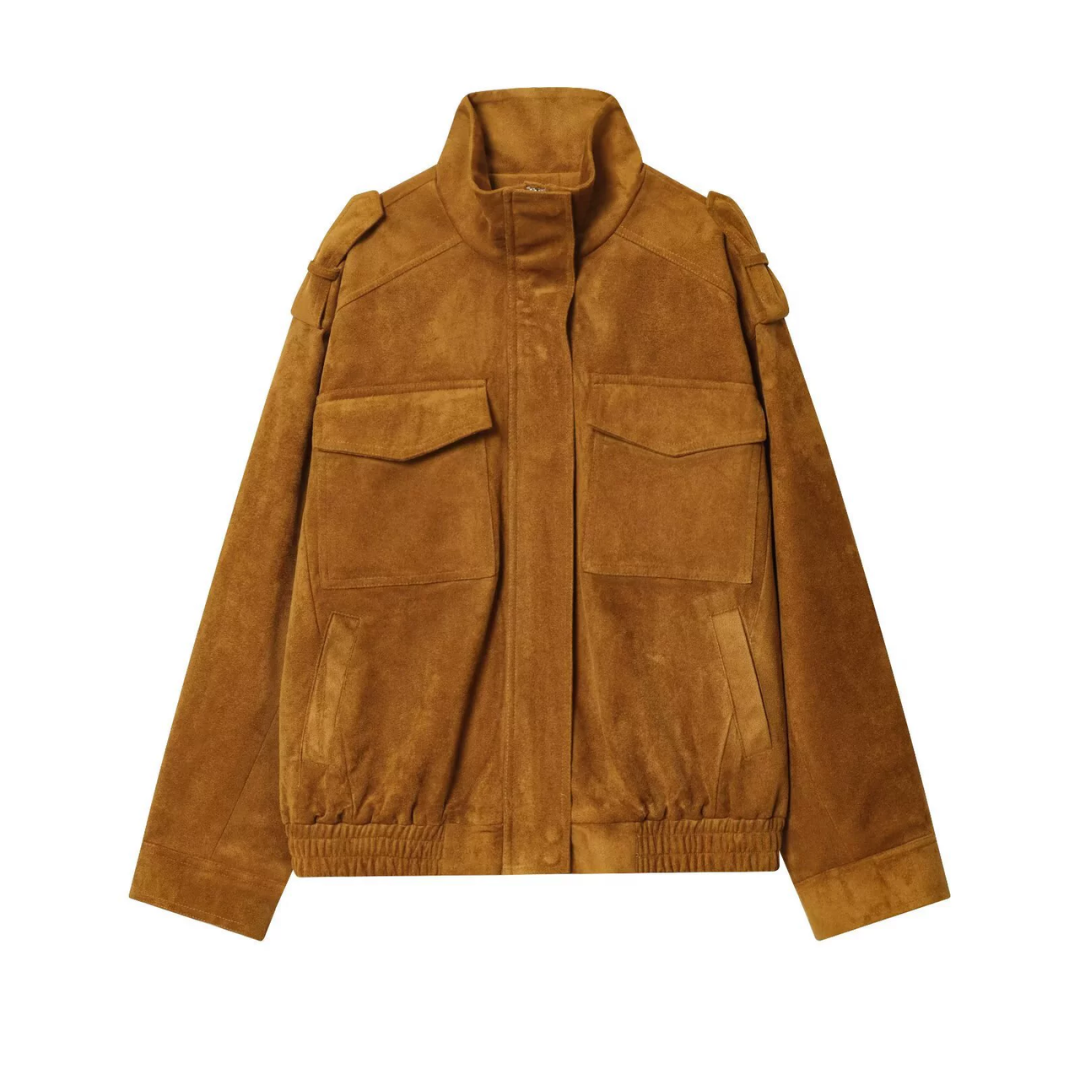 WYNTER™ – Bomberjacke in Wildlederoptik