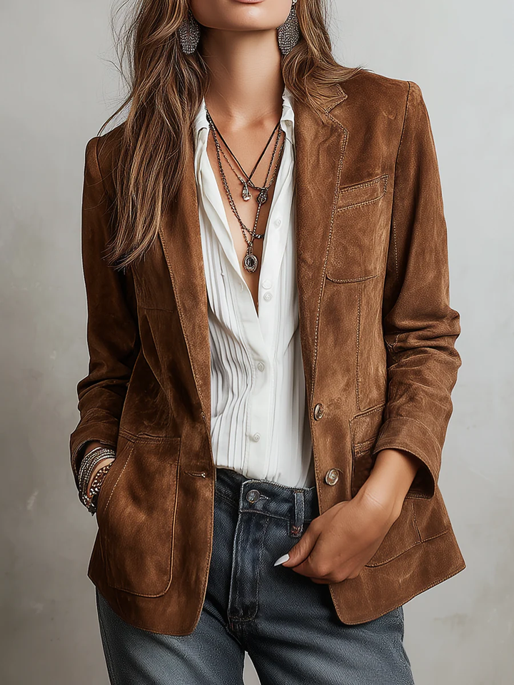 Marlene™ | Vintage Blazer Braun
