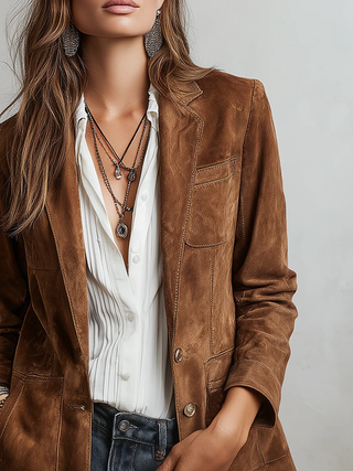 Marlene™ | Vintage Blazer Braun